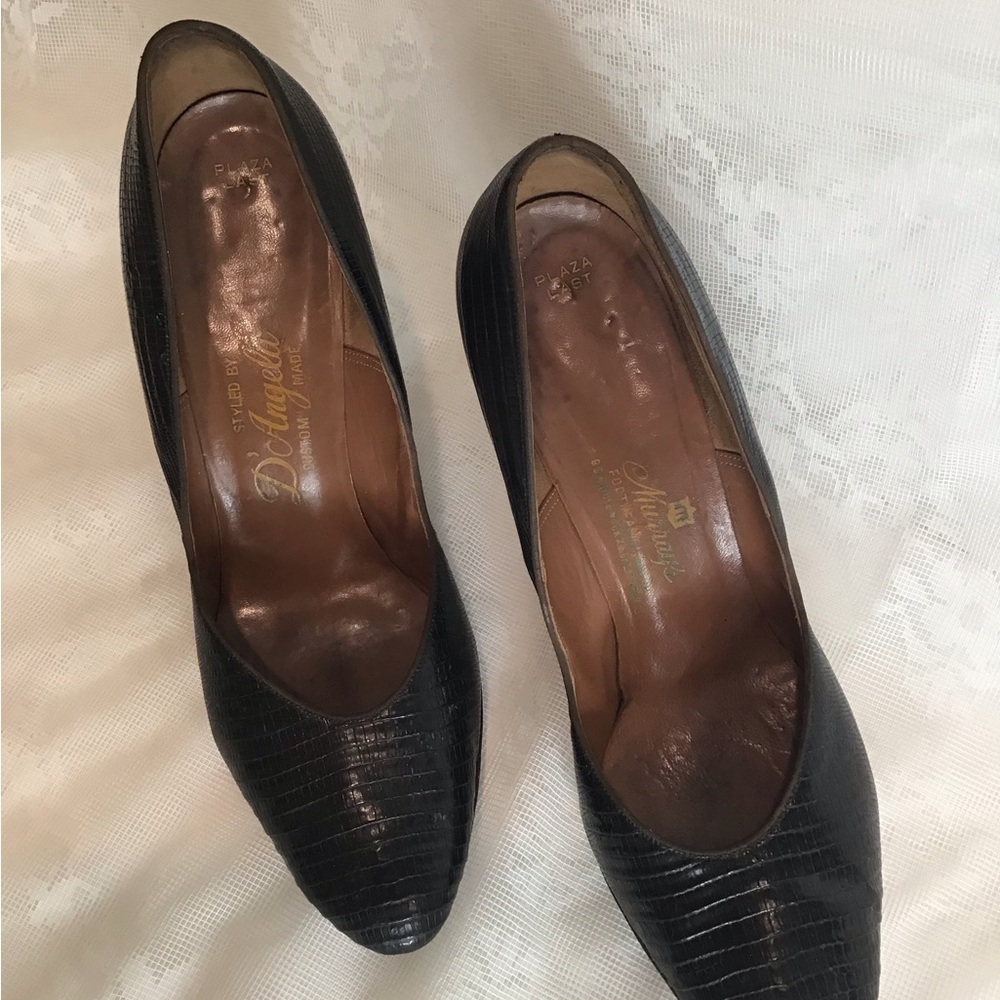 D’Angela Reptile Skin Heels